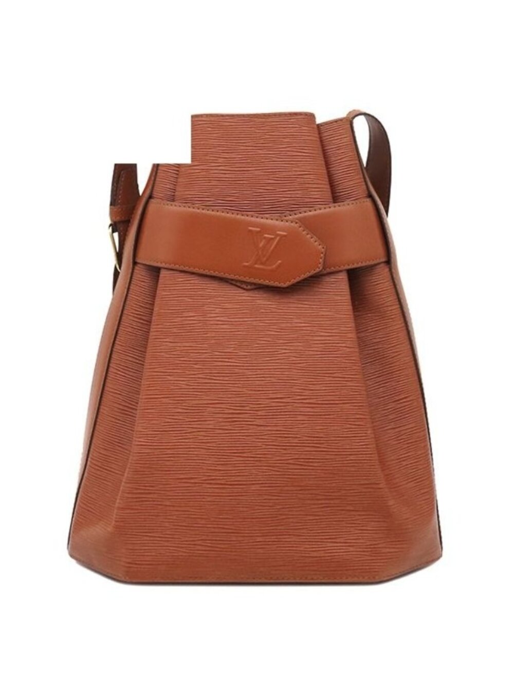 Louis Vuitton Shoulder Bag Sac D'epaule GM Epi Leather Kenya Brown Gold